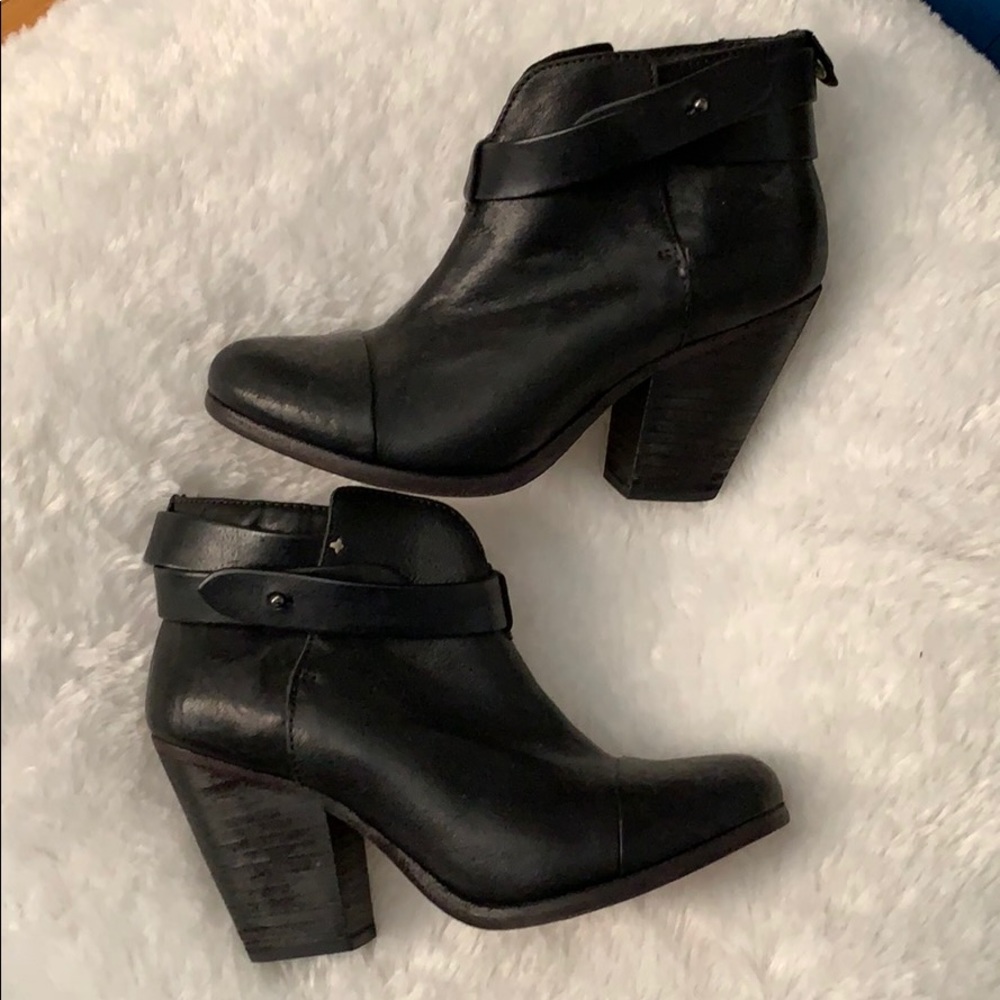 Rag & bone Black Heeled Bootie - Harrow